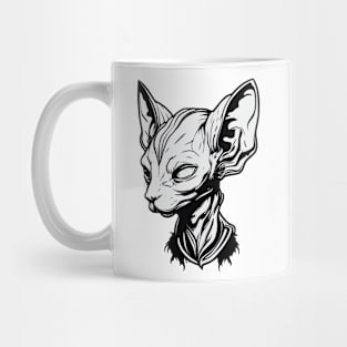 Monochrome sphynx Mug